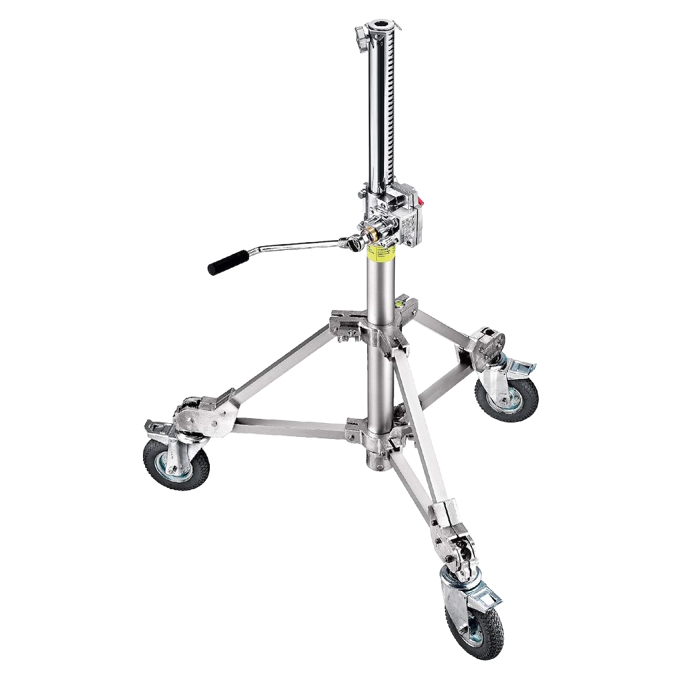 Avenger Strato Safe Crank-Up Stand Hard Wheels Braked