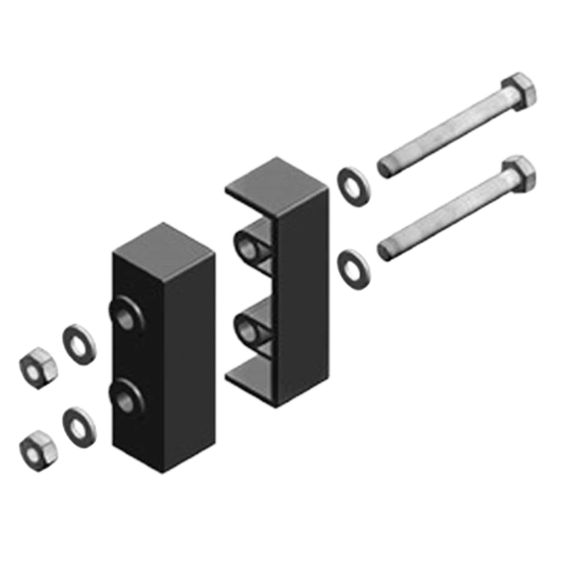 IFF Rail H80 End Stop with Cable Ties