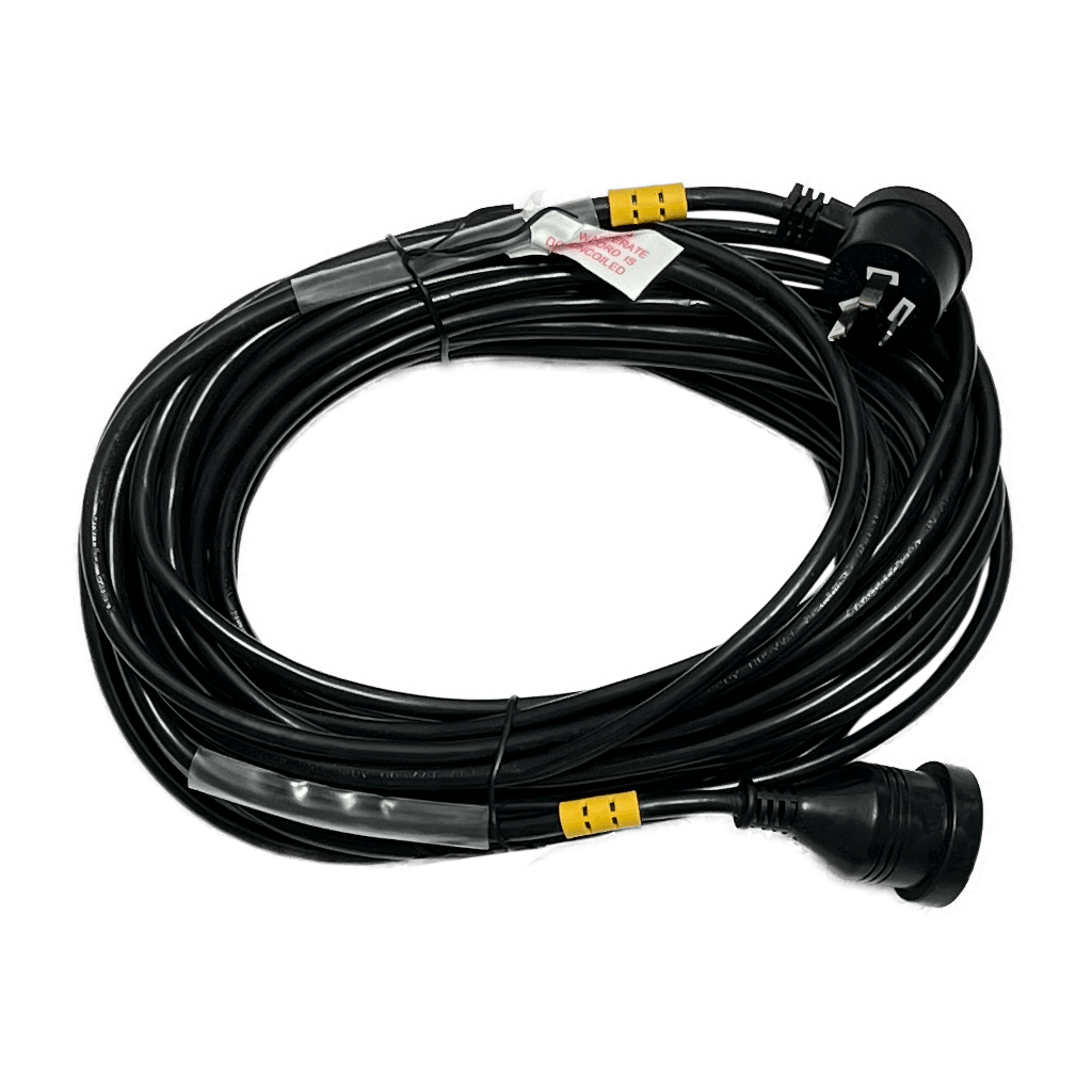 Power Cable Heavy Duty Extension Lead Piggyback Black