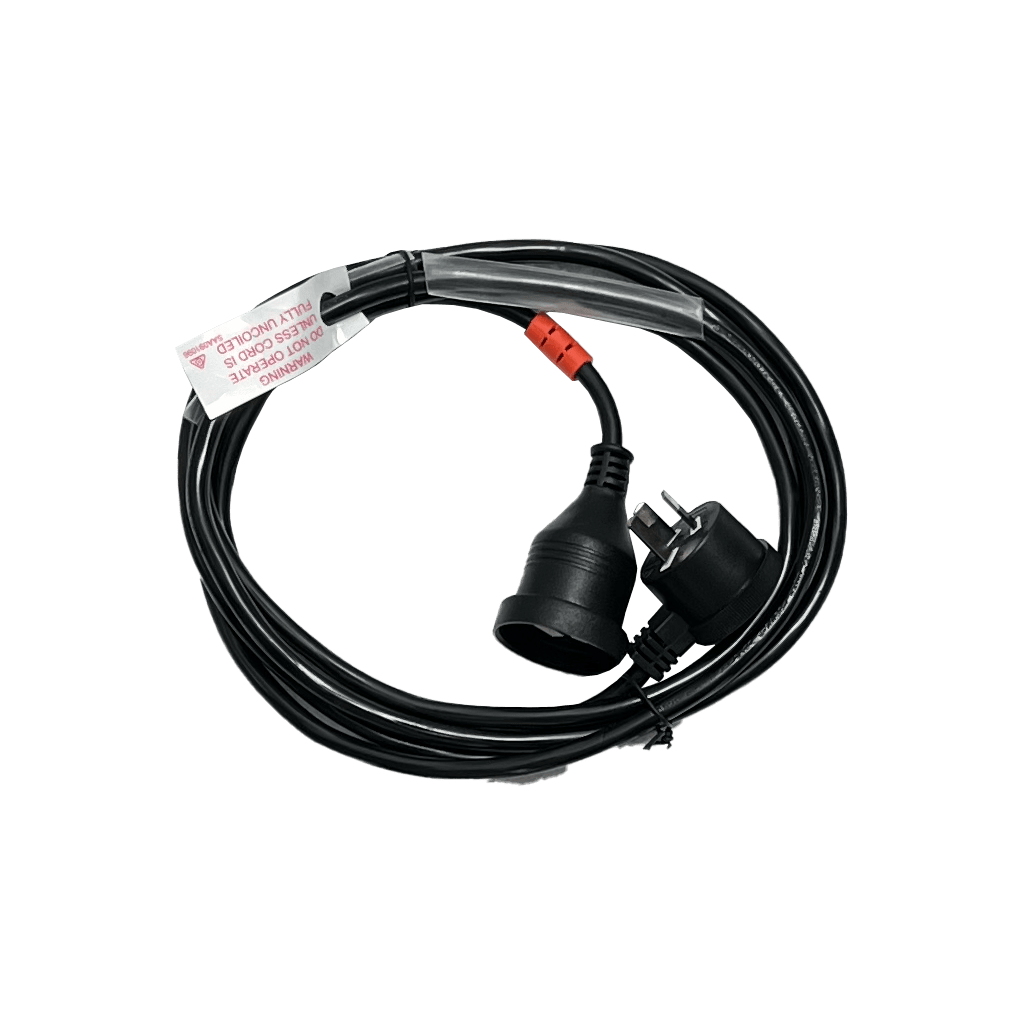 Power Cable Heavy Duty Extension Lead Piggyback Black