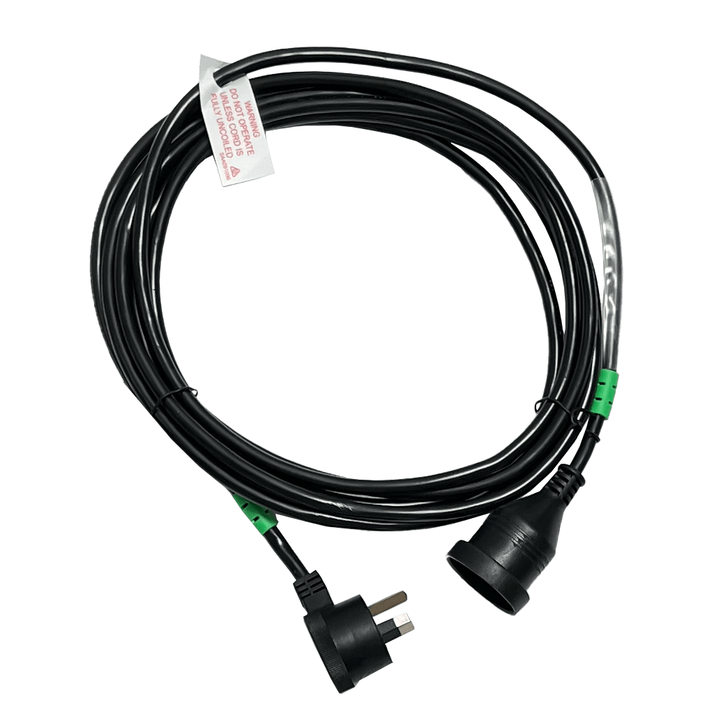 Power Cable Heavy Duty Extension Lead Piggyback Black
