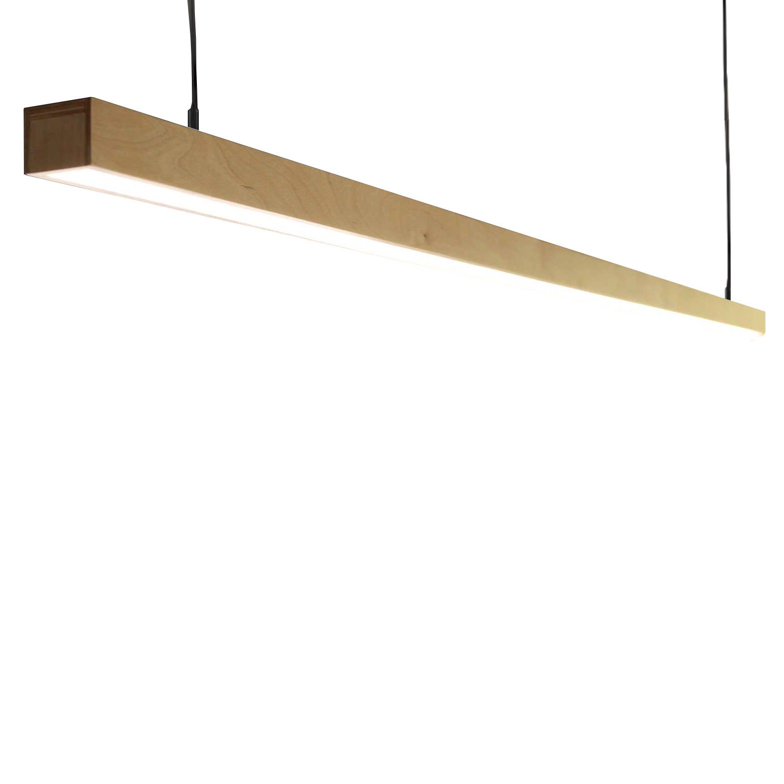 Black Maple Kurtz Hanging Linear Light